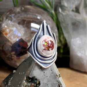 Warrior Ring // Mexican Fire Opal - Size 7.5 - Acid Queen Jewelry