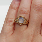 Venus Ring - Blue Chalcedony - 14K Gold - Acid Queen Jewelry