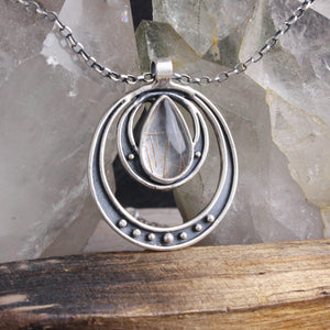 Eclipsed Necklace // Rutilated Quartz