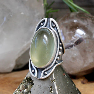 Warrior Shield Ring // Lemon Quartz - Size 10 - Acid Queen Jewelry