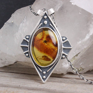 Voyager Moon Necklace //  Amber