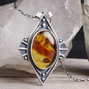 Voyager Moon Necklace //  Amber
