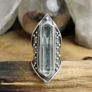 Amplifier Ring // Quartz - Size 10