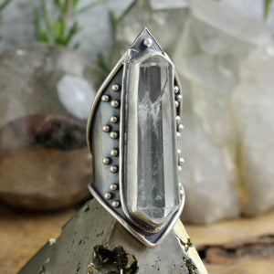 Amplifier Ring // Quartz - Size 10