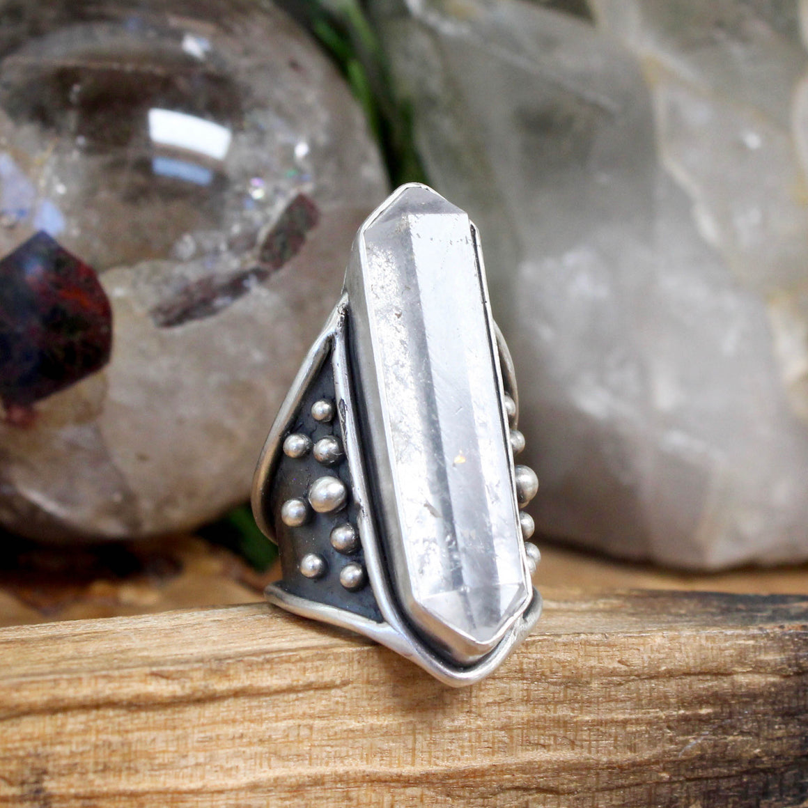 Amplifier Mini Ring // Quartz - Size 7 - Acid Queen Jewelry