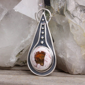 Voyager Necklace // Mexican Fire Opal