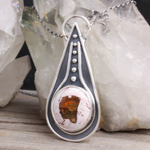 Voyager Necklace // Mexican Fire Opal