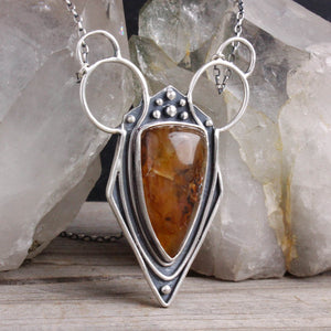 Circe's Amulet Necklace // Yellow Hematoid Quartz
