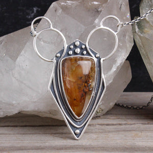 Circe's Amulet Necklace // Yellow Hematoid Quartz