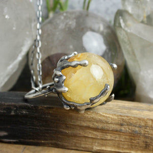 Sorceress Crystal Ball Necklace // Golden Healer
