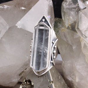 Amplifier Ring // Quartz - Size 7