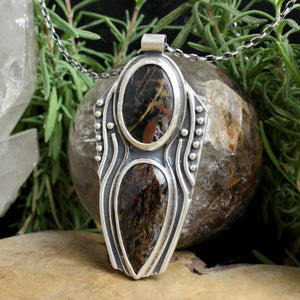 Voyager Necklace // Double Pietersite