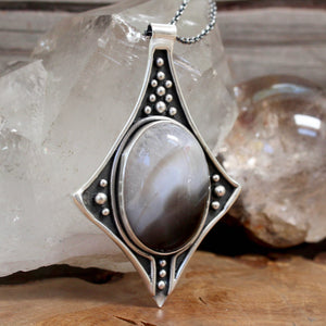 Voyager Necklace // Agate - Acid Queen Jewelry