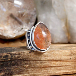 Warrior Ring // Sunstone - Size 6 - Acid Queen Jewelry