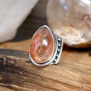 Warrior Ring // Sunstone - Size 6 - Acid Queen Jewelry