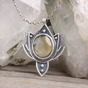 Lakshmi's Lotus Necklace  // Citrine