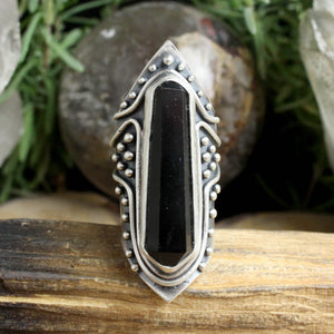 Amplifier Ring // Onyx - Size 7.5