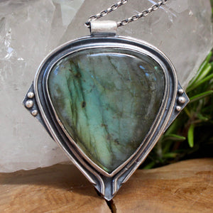 Voyager Necklace // Labradorite - Acid Queen Jewelry