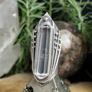 Amplifier Ring // Quartz - Size 7