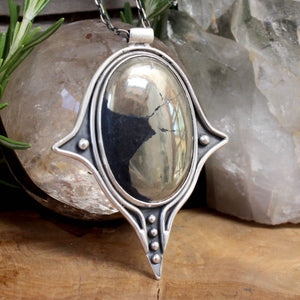 Voyager Necklace // Chalcopyrite - Acid Queen Jewelry