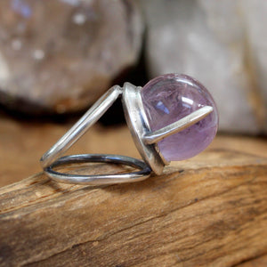 Divination Ring // Amethyst - Size 6 - Acid Queen Jewelry