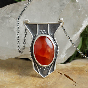 * LAST CHANCE*  Crux Pendant // Carnelian