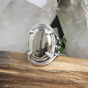 Warrior Laced Ring //  Pyrite - Size 8