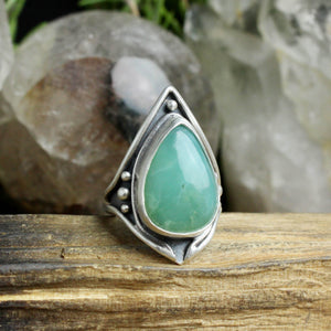 Warrior Ring // Chrysopase - Size 8