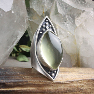 Warrior Shield Ring // Lemon Quartz - Size 8