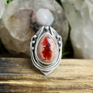 Warrior Ring // Mexican Fire Opal - Size 5.5