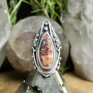 Warrior Ring // Mexican Fire Opal - Size 6
