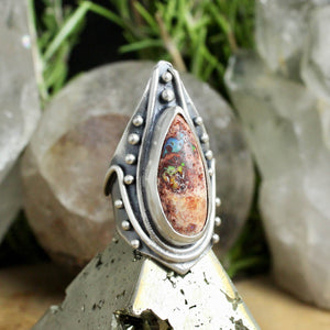 Warrior Ring // Mexican Fire Opal - Size 6
