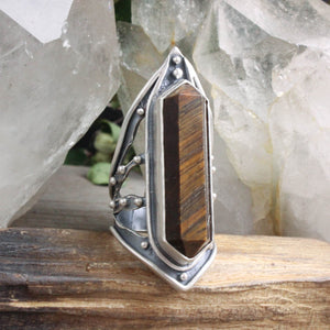 Amplifier Cut-Out-Ring // Tiger's Eye - Size 9