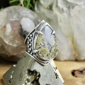 Warrior Ring // Moss Agate - Size 10.25