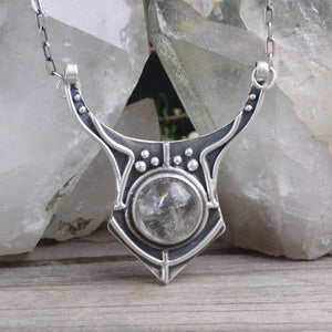 Voyager Mini Cuff Necklace  // Inclusion Quartz