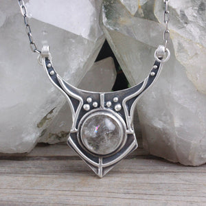 Voyager Mini Cuff Necklace  // Inclusion Quartz