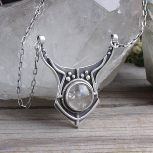 Voyager Mini Cuff Necklace  // Inclusion Quartz