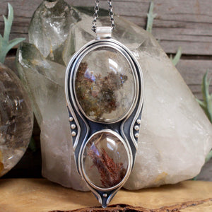Voyager Necklace // Double Lodolite - Acid Queen Jewelry