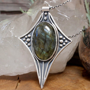 Voyager Necklace // Labradorite - Acid Queen Jewelry