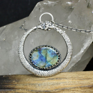 Serpent Queen Necklace // Labradorite