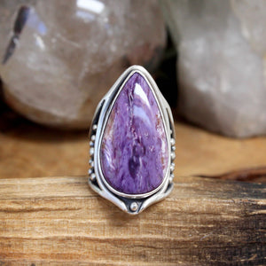 Warrior Ring // Charoite - Size 6 - Acid Queen Jewelry