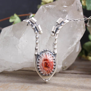 Dejah Necklace //  Mexican Fire Opal