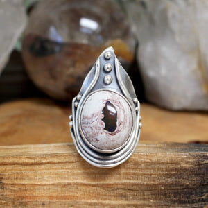 Warrior Ring // Mexican Fire Opal - Size 10 - Acid Queen Jewelry