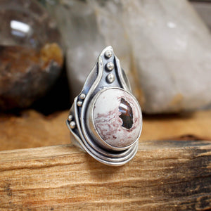 Warrior Ring // Mexican Fire Opal - Size 10 - Acid Queen Jewelry