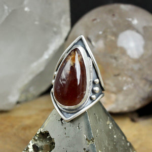 Warrior Ring // Carnelian- Size 6.5