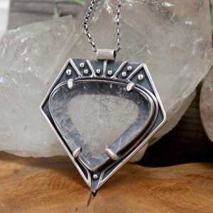 Voyager Necklace // Tourmalated Quartz - Acid Queen Jewelry