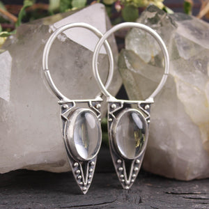 Empress Ear Weight Earrings // Quartz