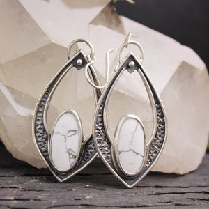Empress Earrings // Howlite