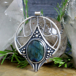 Conjurer Nouveau Necklace // Labradorite - Acid Queen Jewelry