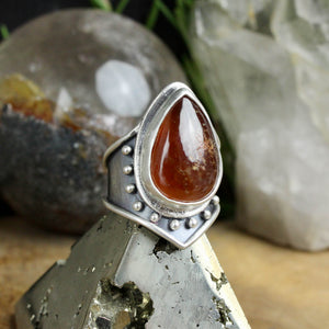 Warrior Ring // Carnelian- Size 8.5